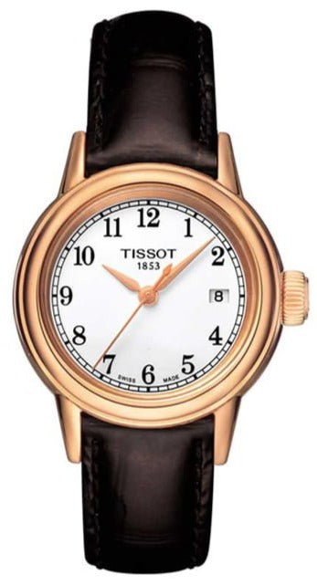 Tissot T Classic Carson Quartz White Dial Brown Leather Strap Watch for Men - T085.410.36.012.00 Authentic Buy Shop Now