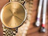 Tissot T Classic Everytime Medium Gold Dial Gold Mesh Bracelet Watch For Men - T109.410.33.021.00 Authentic Buy Shop Now