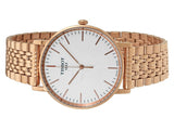 Tissot Everytime Medium White Dial Rose Gold Mesh Bracelet Watch For Men - T109.410.33.031.00 Authentic Buy Shop Now