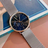 Tommy Hilfiger Brooklyn Quartz Blue Dial Silver Mesh Bracelet Watch for Men - 1791505 Authentic Buy Shop Now