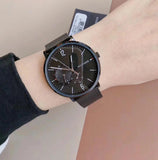 Tommy Hilfiger Brooklyn Black Dial Black Mesh Bracelet Watch for Men - 1791507 Authentic Buy Shop Now