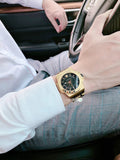Versace Chain Reaction Quartz Black Dial Two Tone Steel Strap Watch for Men - VEDY00619 Authentic Buy Shop Now