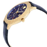 Versace Univers Navy Blue Dial Navy Blue Leather Strap Watch for Men - VEBK00318 Authentic Buy Shop Now