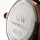 Daniel Wellington Classic Sheffield White Dial Black Leather Strap Watch For Men - DW00100084 Authentic Buy Shop Now