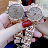 Burberry The City Rose Gold Dial Rose Gold Steel Strap Watch for Women - BU9039 Authentic Buy Shop Now