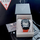 Guess Phoenix Multifunction Black Dial Red Rubber Strap Watch for Men - GW0203G4 Authentic Buy Shop Now
