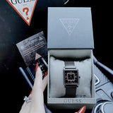 Guess Highline Black Dial Black Mesh Bracelet Watch for Women - W0826L4 Authentic Buy Shop Now