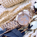 Michael Kors Slim Runway Rose Gold Dial Rose Gold Steel Strap Watch for Women - MK3549 Authentic Buy Shop Now