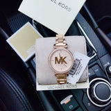 Michael Kors Sofie Quartz Rose Gold Dial Rose Gold Steel Strap Watch For Women - MK4335 Authentic Buy Shop Now