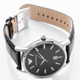 Emporio Armani Classic Quartz Black Dial Black Leather Strap Watch For Men - AR2429 Authentic Buy Shop Now
