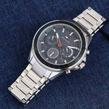 Tommy Hilfiger Aiden Chronograph Grey Dial Silver Steel Strap Watch For Men - 1791857 Authentic Buy Shop Now