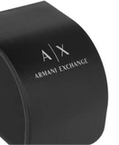 Armani Exchange Miami Chronograph Black Dial Silver Steel Strap Watch For Men - AX1057 Authentic Buy Shop Now