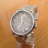 Fossil Boyfriend Chronograph Brown Dial Silver Steel Strap Watch for Women - ES3747 Authentic Buy Shop Now