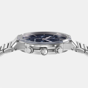 Salvatore Ferragamo Sapphire Chrono Blue Dial Silver Steel Strap Watch for Men - SFME01123 Authentic Buy Shop Now
