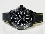 Tag Heuer Aquaracer Calibre 5 Automatic Black Dial Black Nylon Strap Watch for Men - WAY218A.FC6362 Authentic Buy Shop Now