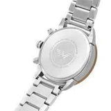Emporio Armani Mario Chronograph Beige Dial Silver Steel Strap Watch For Men - AR11352 Authentic Buy Shop Now