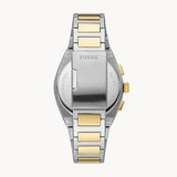 Fossil Everett Chronograph Gold Dial Two Tone Steel Strap Watch for Men - FS5796 Authentic Buy Shop Now