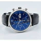 IWC Portofino Chronograph Blue Dial Black Leather Strap Watch for Men - IW391023 Authentic Buy Shop Now