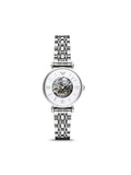Emporio Armani Meccanico Mother of Pearl Dial Silver Steel Strap Watch For Women - AR1991 Authentic Buy Shop Now