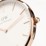 Daniel Wellington Classic Cambridge White Dial Two Tone NATO Strap Watch For Men - DW00100003 Authentic Buy Shop Now