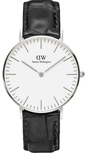 Daniel Wellington Classic Reading White Dial Black Leather Strap Watch For Women - DW00100058 Authentic Buy Shop Now