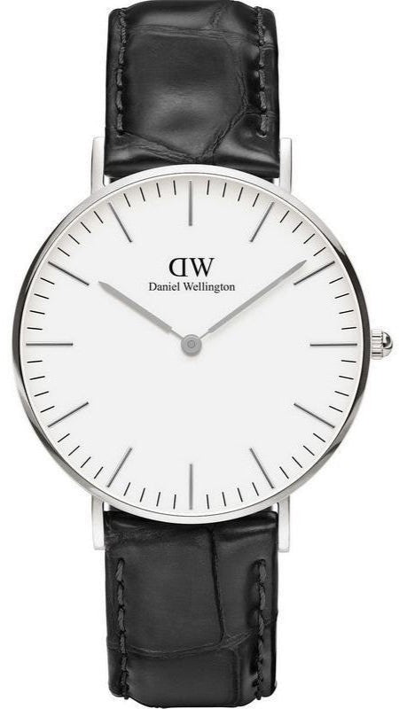 Daniel Wellington Classic Reading White Dial Black Leather Strap Watch For Women - DW00100058 Authentic Buy Shop Now