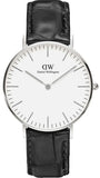 Daniel Wellington Classic Reading White Dial Black Leather Strap Watch For Women - DW00100058 Authentic Buy Shop Now