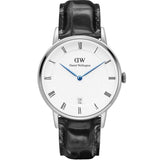 Daniel Wellington Dapper Reading Quartz White Dial Black Leather Strap Watch For Women - DW00100117 Authentic Buy Shop Now