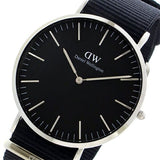 Daniel Wellington Classic Cornwall Black Dial Black Nylon Strap Watch For Women - DW00100149 Authentic Buy Shop Now
