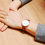 Daniel Wellington Petite Durham White Dial Brown Leather Strap Watch For Women - DW00100172 Authentic Buy Shop Now