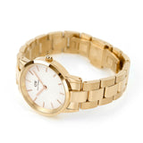 Daniel Wellington Iconic Link White Dial Rose Gold Steel Strap Watch For Women - DW00100211 Authentic Buy Shop Now