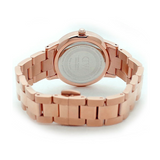 Daniel Wellington Iconic Link Black Dial Rose Gold Steel Strap Watch for Women - DW00100212 Authentic Buy Shop Now
