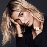 Daniel Wellington Iconic Link White Dial Rose Gold Steel Strap Watch for Women - DW00100213 Authentic Buy Shop Now