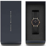 Daniel Wellington Petite Ashfield Black Dial Black Mesh Strap Watch For Women - DW00100245 Authentic Buy Shop Now