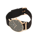 Daniel Wellington Petite Cornwall Black Dial Black Nylon Strap Watch for Women - DW00100247 Authentic Buy Shop Now