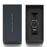 Daniel Wellington Petite Cornwall Black Dial Black Nylon Strap Watch For Women - DW00100248 Authentic Buy Shop Now