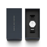 Daniel Wellington Classic Cornwall White Dial Black Nylon Strap Watch For Men - DW00100258 Authentic Buy Shop Now
