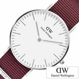 Daniel Wellington Classic Roselyn White Dial Red NATO Strap Watch For Women - DW00100272 Authentic Buy Shop Now