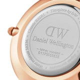 Daniel Wellington Classic Petite Bondi Black Dial White Leather Strap Watch For Women - DW00100283 Authentic Buy Shop Now