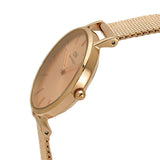Daniel Wellington Petite Rose Gold Dial Rose Gold Mesh Bracelet Watch For Women - DW00100470 Authentic Buy Shop Now