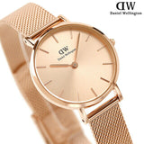 Daniel Wellington Petite Rose Gold Dial Rose Gold Mesh Bracelet Watch For Women - DW00100470 Authentic Buy Shop Now