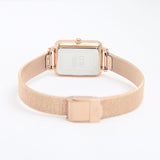 Daniel Wellington Quadro Unitone Rose Gold Dial Rose Gold Mesh Strap Watch For Women - DW00100484 Authentic Buy Shop Now