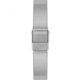 Daniel Wellington Quadro Studio White Dial Silver Mesh Bracelet Watch For Women - DW00100521 Authentic Buy Shop Now