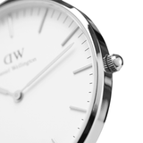 Daniel Wellington Classic Canterbury White Dial Two Tone NATO Strap Watch For Women - DW00100051 Authentic Buy Shop Now