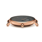 Daniel Wellington Classic Petite York Black Dial Brown Leather Strap Watch For Women - DW00100226 Authentic Buy Shop Now