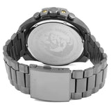 Diesel Mega Chief Chronograph Grey Dial Grey Steel Strap Watch For Men - DZ4421 Authentic Buy Shop Now
