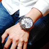 Diesel Mega Chief Chronograph White Dial Silver Steel Strap Watch For Men - DZ4477 Authentic Buy Shop Now