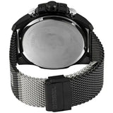 Diesel Mega Chief Chronograph Black Dial Black Mesh Bracelet Watch For Men - DZ4514 Authentic Buy Shop Now