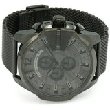 Diesel Mega Chief Chronograph Black Dial Black Mesh Strap Watch For Men - DZ4527 Authentic Buy Shop Now