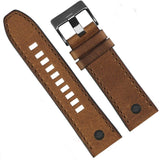 Diesel Mr Daddy Chronograph Grey Dial Brown Leather Strap Watch For Men - DZ7413 Authentic Buy Shop Now